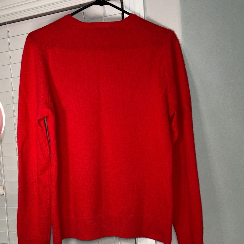 Saks Fifth Avenue Red Crew Neck Sweater - Picture 5 of 5